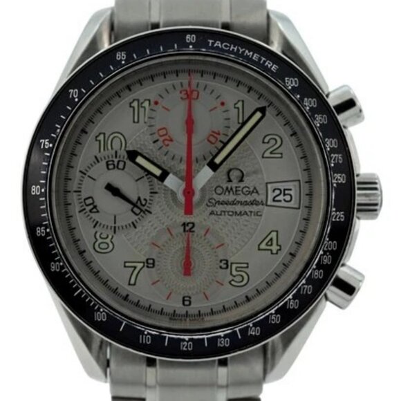 Omega 39mm Men\'s Speedmaster Mark 40 White/ Red Dial Auto Watch! Ref: 3513.33! main image 7